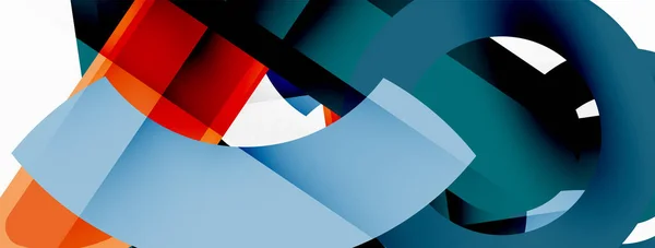 Rayas geométricas de color, líneas de fondo abstracto. Plantilla geométrica mínima para papel pintado, banner, presentación — Vector de stock