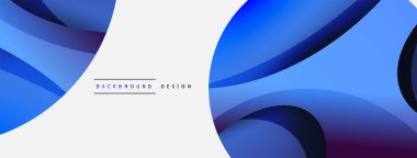 Yaratıcı geometrik duvar kağıdı. Asgari soyut arkaplan. Duvar kağıdı arkaplanı veya iniş sayfası için daire ve dalga kompozisyon vektör çizimi