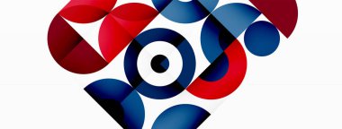 Renkli çember soyut arkaplan. Duvar kağıdı, afiş, sunum, arkaplan şablonu