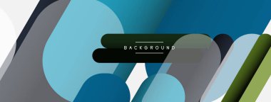 Soyut arkaplan. Yuvarlak şekiller, gri arkaplanda çizgiler. Duvar kağıdı afişi veya iniş sayfası için vektör illüstrasyonu