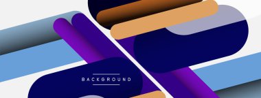 Soyut arkaplan. Yuvarlak şekiller, gri arkaplanda çizgiler. Duvar kağıdı afişi veya iniş sayfası için vektör illüstrasyonu