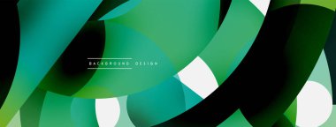 Soyut arkaplanı çember içine al. Duvar kağıdı afişi arkaplan kartı veya iniş sayfası için vektör illüstrasyonu