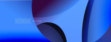 Yaratıcı geometrik duvar kağıdı. Asgari soyut arkaplan. Duvar kağıdı arkaplanı veya iniş sayfası için daire ve dalga kompozisyon vektör çizimi