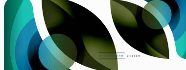 Yaratıcı geometrik duvar kağıdı. Asgari soyut arkaplan. Duvar kağıdı arkaplanı veya iniş sayfası için daire dalga ve yuvarlak şekiller kompozisyon vektör çizimi