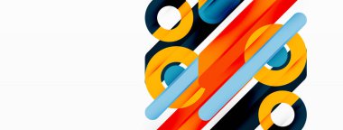 Çizgiler geometrik arkaplan. Çizgiler ve halkalar kompozisyon iş şablonu Duvar kağıdı, afiş, arkaplan veya iniş için