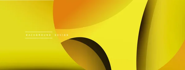 Tvůrčí geometrické tapety. Minimální abstraktní pozadí. Circle and wave composition vector illustration for wallpaper banner background or landing page — Stockový vektor