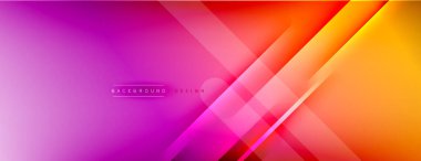 Soyut arkaplan - çizgiler ışık ve gölgelerle oluşturuldu. Teknoloji ya da iş dijital şablonu. Dinamik arkaplan ile basit akışkan renk gradyanı