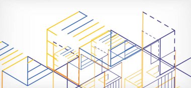 Soyut arkaplan. Beyaz arkaplanda renk çizgileri. Doğrusal soyut kompozisyon. Duvar kağıdı, afiş, arkaplan, iniş sayfası için tekno veya iş konsepti
