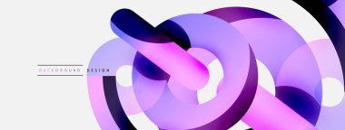 Soyut arkaplanı çember içine al. Duvar kağıdı afişi arkaplan kartı veya iniş sayfası için vektör illüstrasyonu