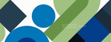 Minimum geometrik soyut arkaplan. Çember kare ve üçgen tasarım. Duvar kağıdı, afiş, arkaplan veya iniş için moda tekno iş şablonu