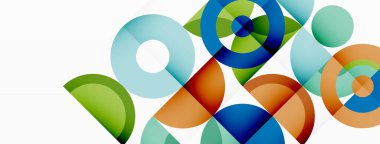 Renkli çember soyut arkaplan. Duvar kağıdı, afiş, sunum, arkaplan şablonu