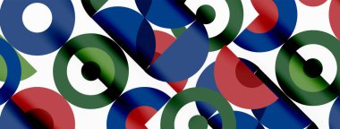 Renkli çember soyut arkaplan. Duvar kağıdı, afiş, sunum, arkaplan şablonu