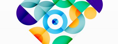 Renkli çember soyut arkaplan. Duvar kağıdı, afiş, sunum, arkaplan şablonu