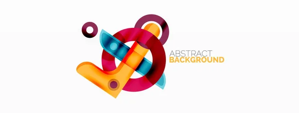 Färg geometriska ränder, linjer abstrakt bakgrund. Minimal geometrisk mall för tapeter, banner, presentation — Stock vektor