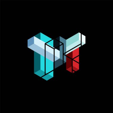 Soyut arkaplan. 3 boyutlu küp, küp elementler ve bloklar. Duvar kağıdı, afiş, arkaplan, iniş sayfası için tekno veya iş konsepti