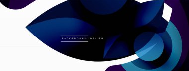 Yaratıcı geometrik duvar kağıdı. Asgari soyut arkaplan. Duvar kağıdı arkaplanı veya iniş sayfası için daire dalga ve yuvarlak şekiller kompozisyon vektör çizimi