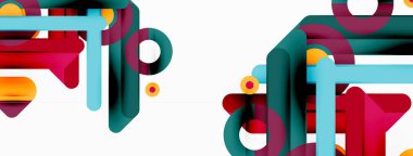 Çizgiler geometrik arkaplan. Çizgiler ve halkalar kompozisyon iş şablonu Duvar kağıdı, afiş, arkaplan veya iniş için