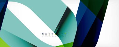 Geometrik soyut arkaplan - beyaz üzerine çok renkli soyut şekiller. Duvar Kağıdı, Sancak, Arkaplan, İniş Sayfası için Vektör İllüstrasyonu