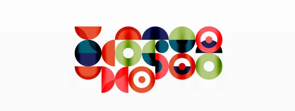 Fondo abstracto círculo colorido. Plantilla para fondo de pantalla, banner, presentación, fondo — Archivo Imágenes Vectoriales