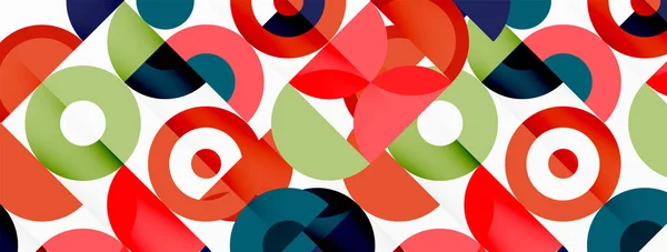 Красочный круг абстрактный фон. Шаблон для обоев, баннер, презентация, фон — стоковый вектор
