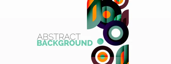 Inele și cercuri fundal geometric abstract pentru tapet, banner, fundal — Vector de stoc