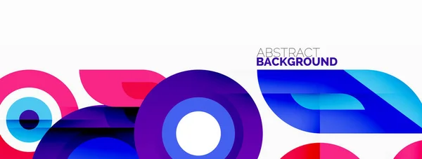 Ringen en cirkels geometrische abstracte achtergrond voor behang, banner, achtergrond — Stockvector