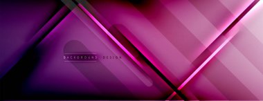 Soyut arkaplan - çizgiler ışık ve gölgelerle oluşturuldu. Teknoloji ya da iş dijital şablonu. Dinamik arkaplan ile basit akışkan renk gradyanı