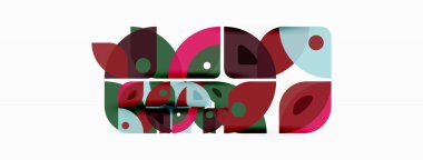 Çizgiler, kareler, daireler ve üçgenler. Duvar kağıdı, pankart, arkaplan, sunum veya iniş sayfası için Geometrik soyut arkaplan