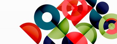 Renkli çember soyut arkaplan. Duvar kağıdı, afiş, sunum, arkaplan şablonu