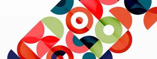 Barevný kruh abstraktní pozadí. Šablona pro tapety, banner, prezentace, pozadí — Stockový vektor