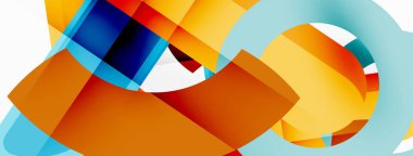 Renkli geometrik çizgiler, soyut arkaplan çizgileri. Duvar kağıdı, afiş ve sunum için en küçük geometrik şablon
