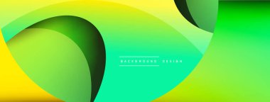 Yaratıcı geometrik duvar kağıdı. Asgari soyut arkaplan. Duvar kağıdı arkaplanı veya iniş sayfası için daire ve dalga kompozisyon vektör çizimi