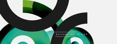 Soyut arkaplanı çember içine al. Duvar kağıdı afişi arkaplan kartı veya iniş sayfası için vektör illüstrasyonu