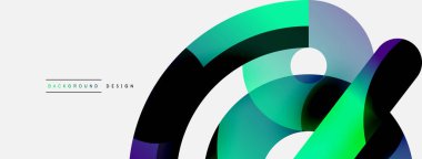 Soyut arkaplanı çember içine al. Duvar kağıdı afişi arkaplan kartı veya iniş sayfası için vektör illüstrasyonu