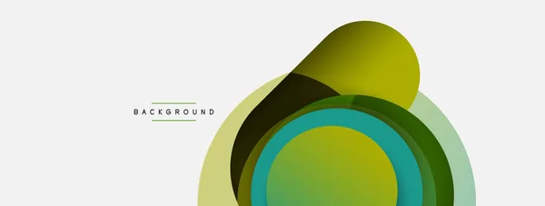 Cirkel en ronde vormen abstracte achtergrond. Vector illustratie voor behang banner achtergrond of landing page — Stockvector