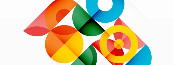 Fondo abstracto círculo colorido. Plantilla para fondo de pantalla, banner, presentación, fondo — Archivo Imágenes Vectoriales