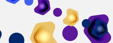 Beyaz arka planda renkli ok şekilleri. Minimum geometrik soyut arkaplan. Duvar kağıdı afişi veya iniş sayfası için vektör illüstrasyonu