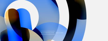 Soyut arkaplanı çember içine al. Duvar kağıdı afişi arkaplan kartı veya iniş sayfası için vektör illüstrasyonu