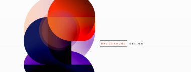 Yaratıcı geometrik duvar kağıdı. Asgari çember üçgen ve kare çizgi soyut arkaplan. Duvar kağıdı afişi veya iniş sayfası için vektör illüstrasyonu