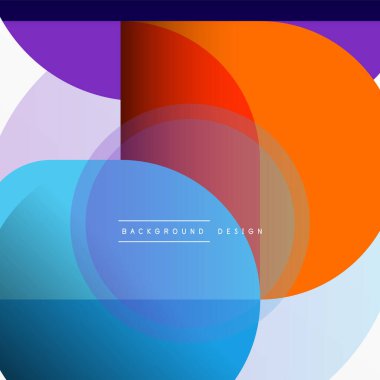 Yaratıcı geometrik duvar kağıdı. Asgari çember üçgen ve kare çizgi soyut arkaplan. Duvar kağıdı afişi veya iniş sayfası için vektör illüstrasyonu