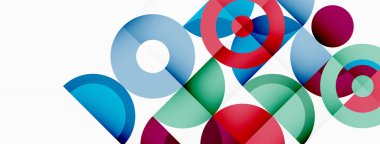 Renkli çember soyut arkaplan. Duvar kağıdı, afiş, sunum, arkaplan şablonu