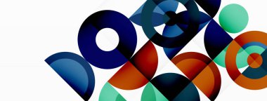 Renkli çember soyut arkaplan. Duvar kağıdı, afiş, sunum, arkaplan şablonu