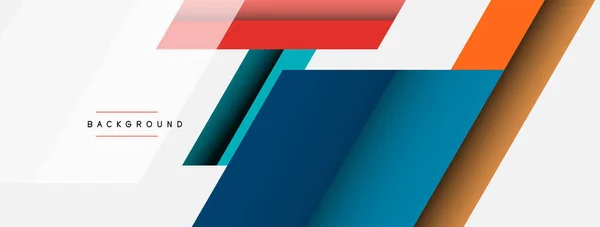 Achtergrond. Geometrische diagonale vierkante vormen en lijnen abstracte compositie. Vector illustratie voor behang banner achtergrond of landing page — Stockvector