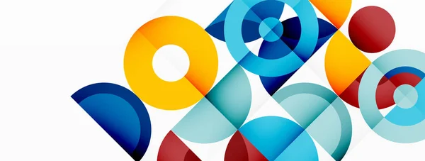 Bunte Kreis abstrakten Hintergrund. Vorlage für Tapete, Banner, Präsentation, Hintergrund — Stockvektor