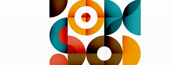 Fondo abstracto círculo colorido. Plantilla para fondo de pantalla, banner, presentación, fondo — Vector de stock