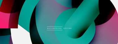 Soyut arkaplanı çember içine al. Duvar kağıdı afişi arkaplan kartı veya iniş sayfası için vektör illüstrasyonu