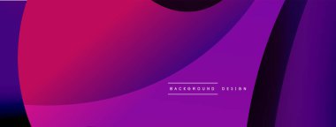 Yaratıcı geometrik duvar kağıdı. Asgari soyut arkaplan. Duvar kağıdı arkaplanı veya iniş sayfası için daire ve dalga kompozisyon vektör çizimi