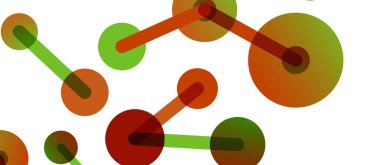 Soyut arkaplan. Yuvarlak noktalar çizgilerle birleşti. Duvar kağıdı, afiş, arkaplan veya iniş için moda tekno iş şablonu