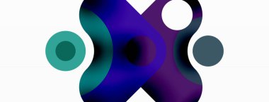 Yaratıcı geometrik duvar kağıdı. Minimum baloncuk oku ve çemberin soyut arkaplanı. Duvar kağıdı, afiş, arkaplan veya iniş için tekno iş şablonu