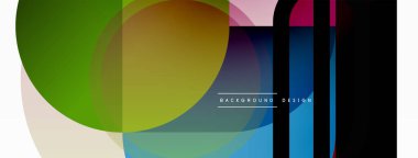 Yaratıcı geometrik duvar kağıdı. Asgari çember üçgen ve kare çizgi soyut arkaplan. Duvar kağıdı afişi veya iniş sayfası için vektör illüstrasyonu